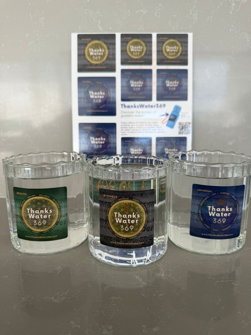 ThanksWater 369 – Mindful Water Label Set